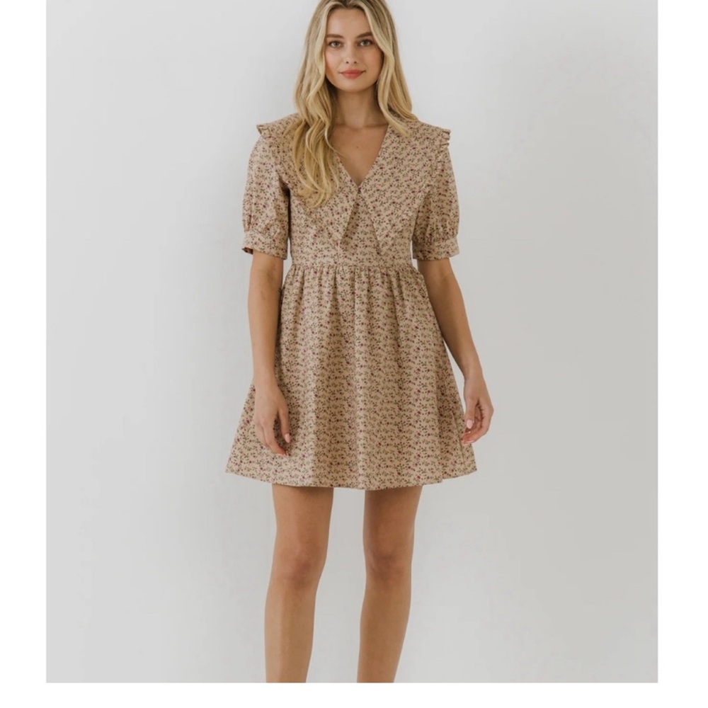 English Factory Statement Collared Mini Dress- Size xs